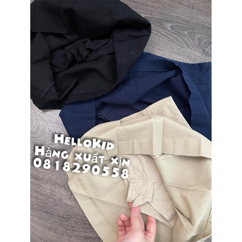 Chân váy dập ly uniform bé gái