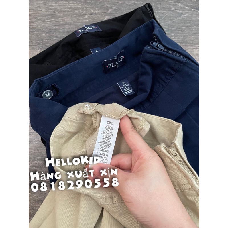 Chân váy dập ly uniform bé gái