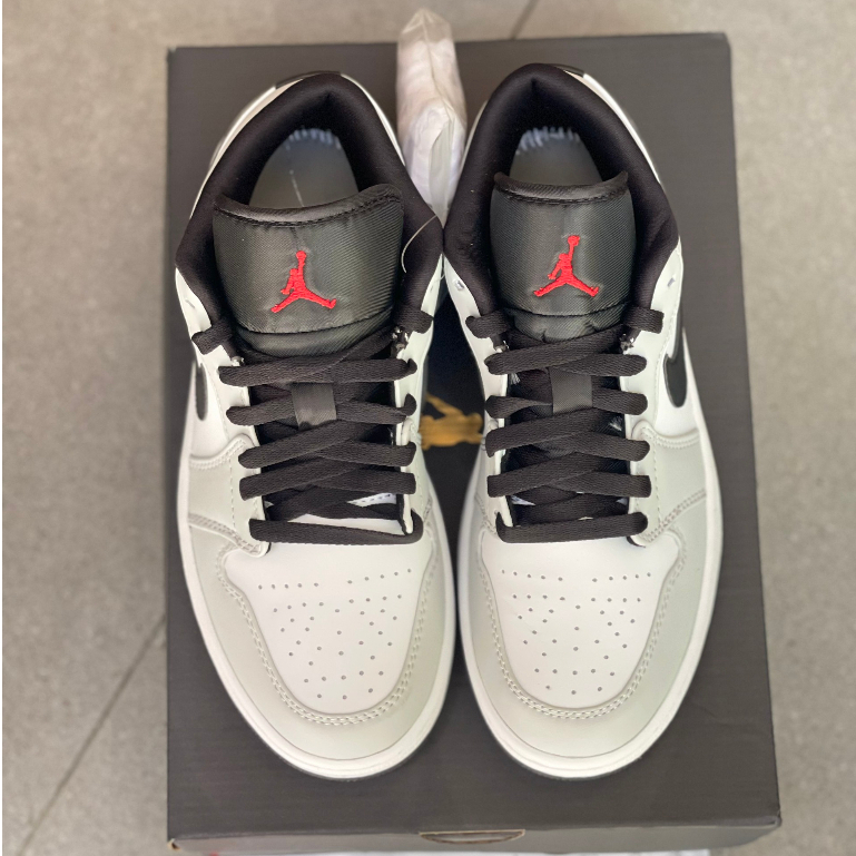 Giày thể thao Jordan 1 cổ thấp xám smoke phiên bản cao cấp, giày Sneaker jd1 low smoke grey xám