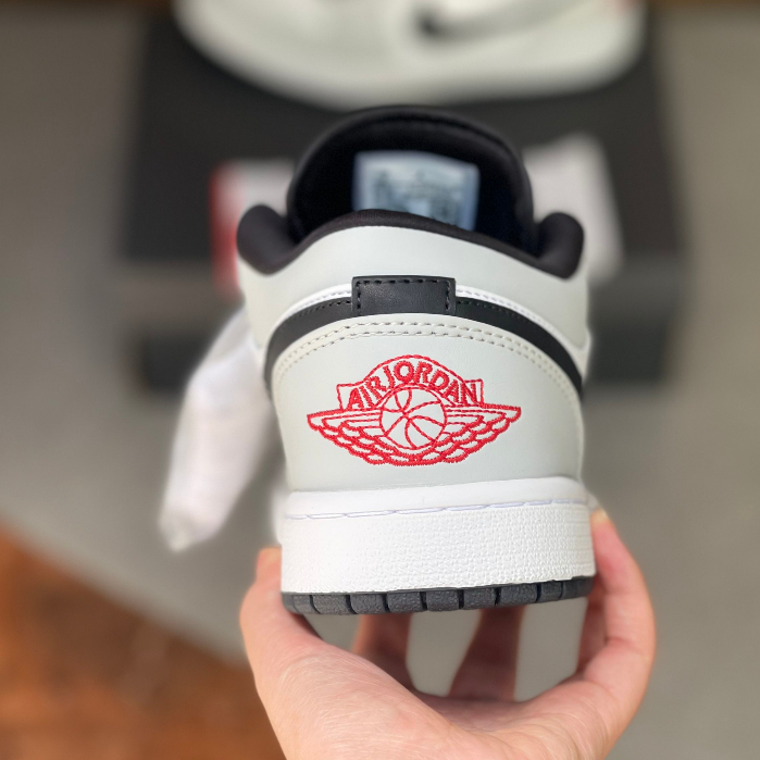 Giày thể thao Jordan 1 cổ thấp xám smoke phiên bản cao cấp, giày Sneaker jd1 low smoke grey xám