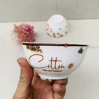 10 chén ăn cơm, 10 bát ăn cơm hoa vàng cam