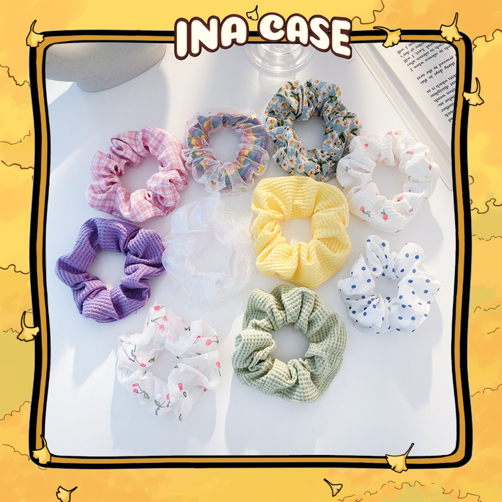 Dây buộc tóc vải thun nhiều mẫu phong cách Hàn Quốc - T05