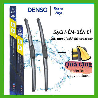 Gạt mưa ô tô Denso Rusia loại silicone và 3 khúc cao cấp siêu sạch đủ size lỗi 1 đổi 1