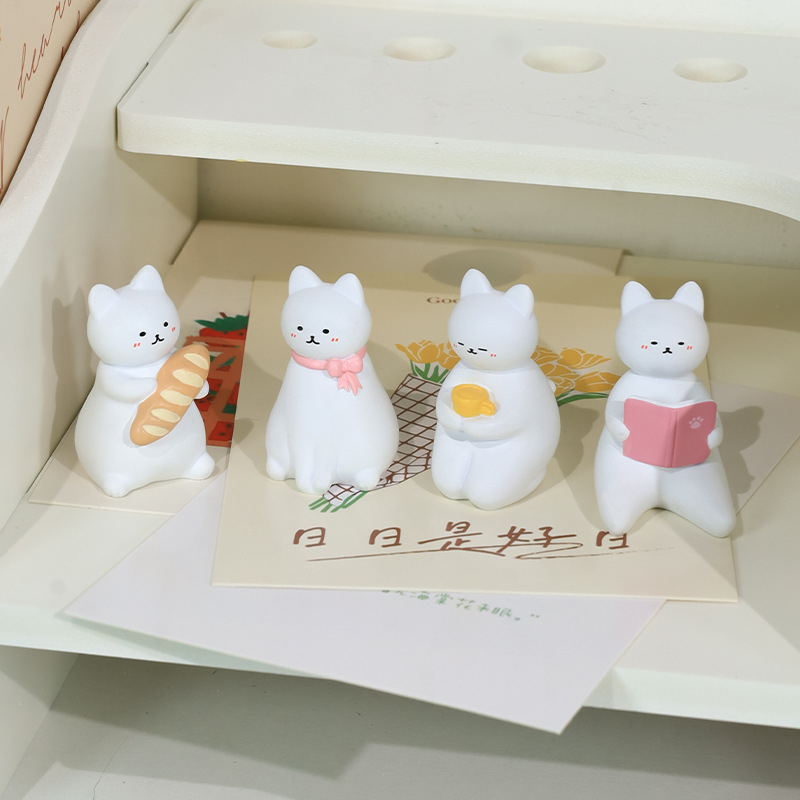 Mô hình Mèo Mini trưng bày trang trí để bàn