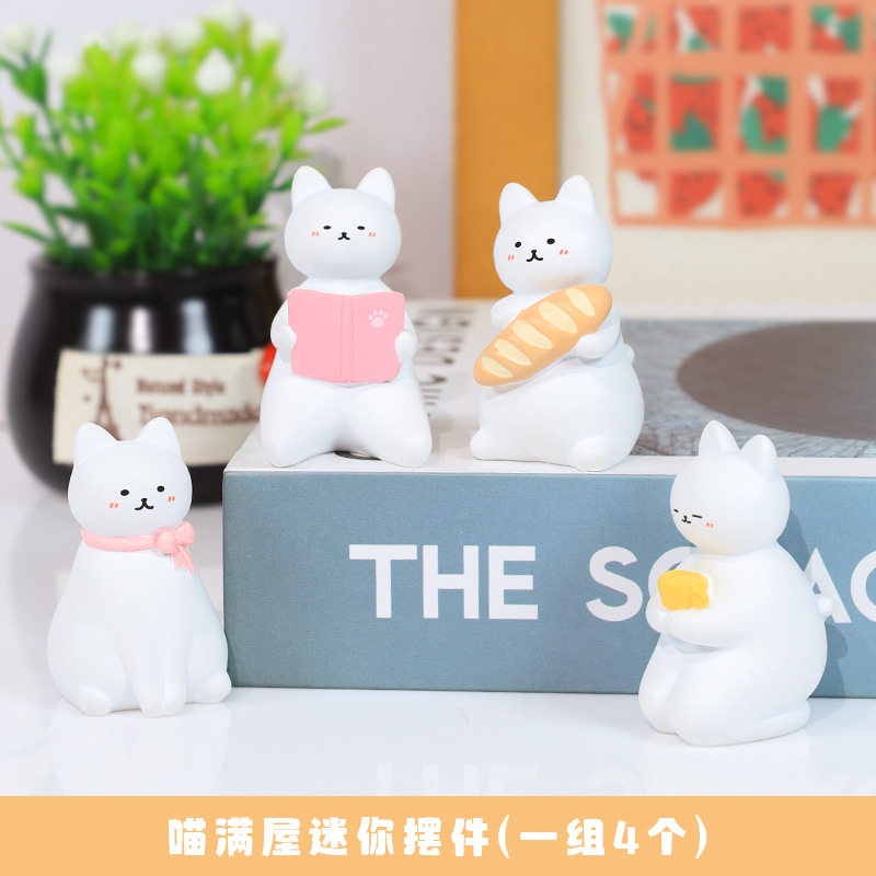Mô hình Mèo Mini trưng bày trang trí để bàn