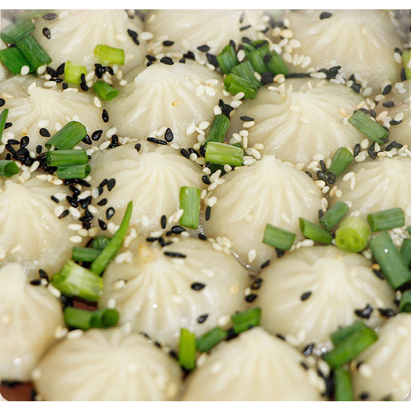 Bánh bao há cảo nhân thịt pha lê trắng