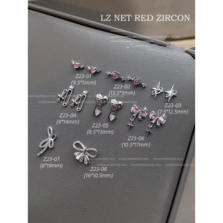 Charm nail zircon-charm gắn móng tay mới