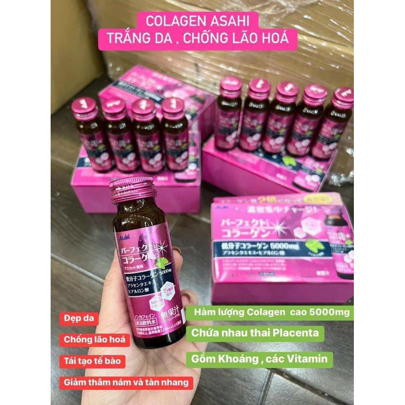 🔅Nước uống collagen Asahi Perfect Asta, Collagen dạng nước Nhật Bản 🔰