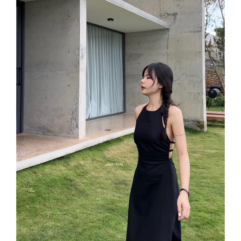 Đầm linen cổ yếm | YEM DRESS | mir.byhi