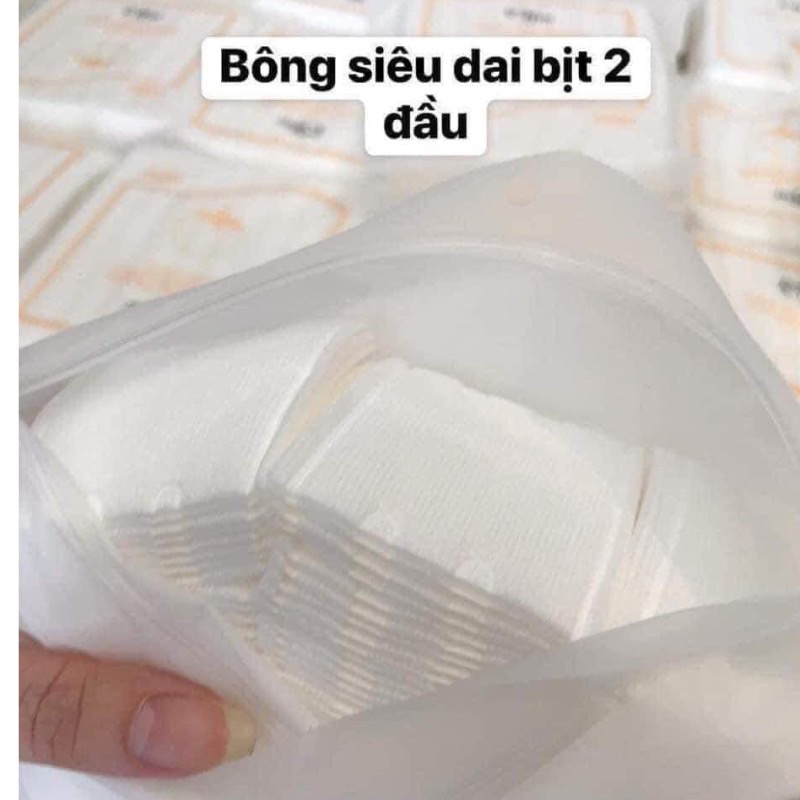 Bông Tẩy Trang Cotton 222 Miếng Siêu Thấm Hút, Mềm Mại Cho Da