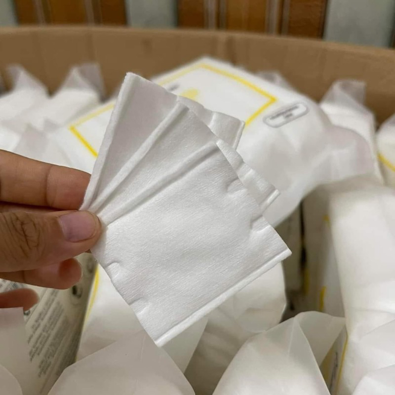 Bông Tẩy Trang Cotton 222 Miếng Siêu Thấm Hút, Mềm Mại Cho Da