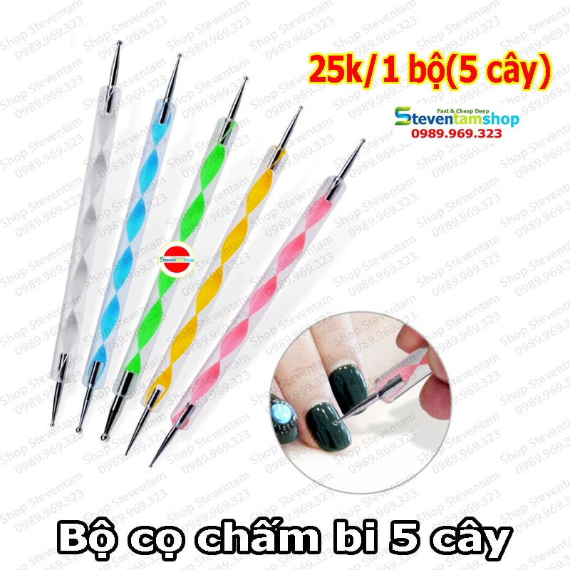 Bộ chấm bi sắt 5 cây
