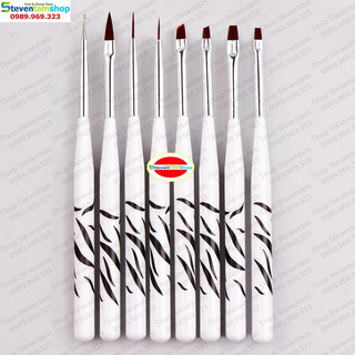 Bộ cọ vẽ Nail 8 cây