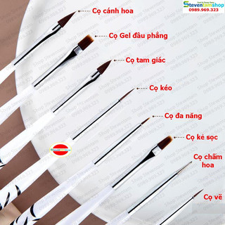 Bộ cọ vẽ Nail 8 cây