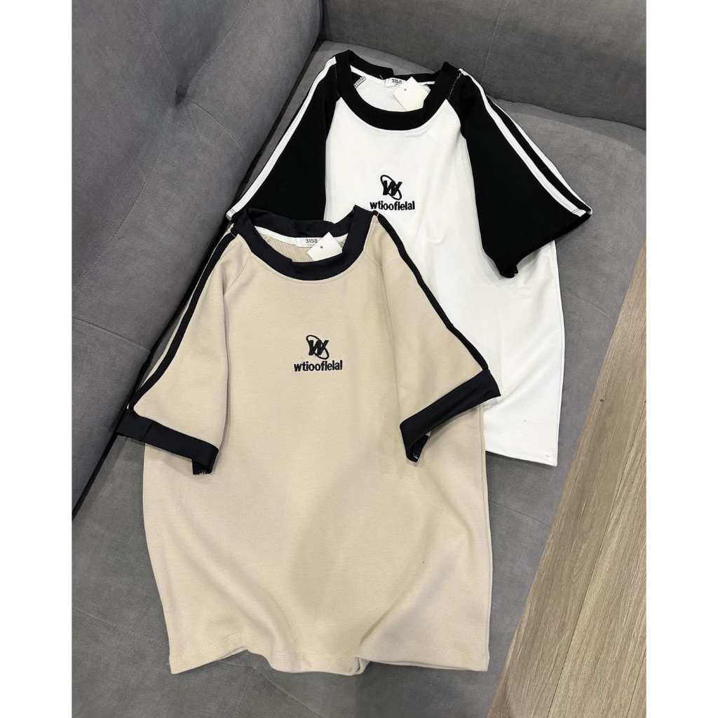 [ Kèm ảnh thật] Áo Thun Baby Tee Thêu Logo W Chất Thun Tăm Form Đẹp, Áo Phông Tay Lỡ Dáng Vừa Hot Trend | BigBuy360 - bigbuy360.vn