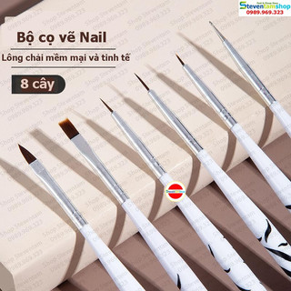 Bộ cọ vẽ Nail 8 cây