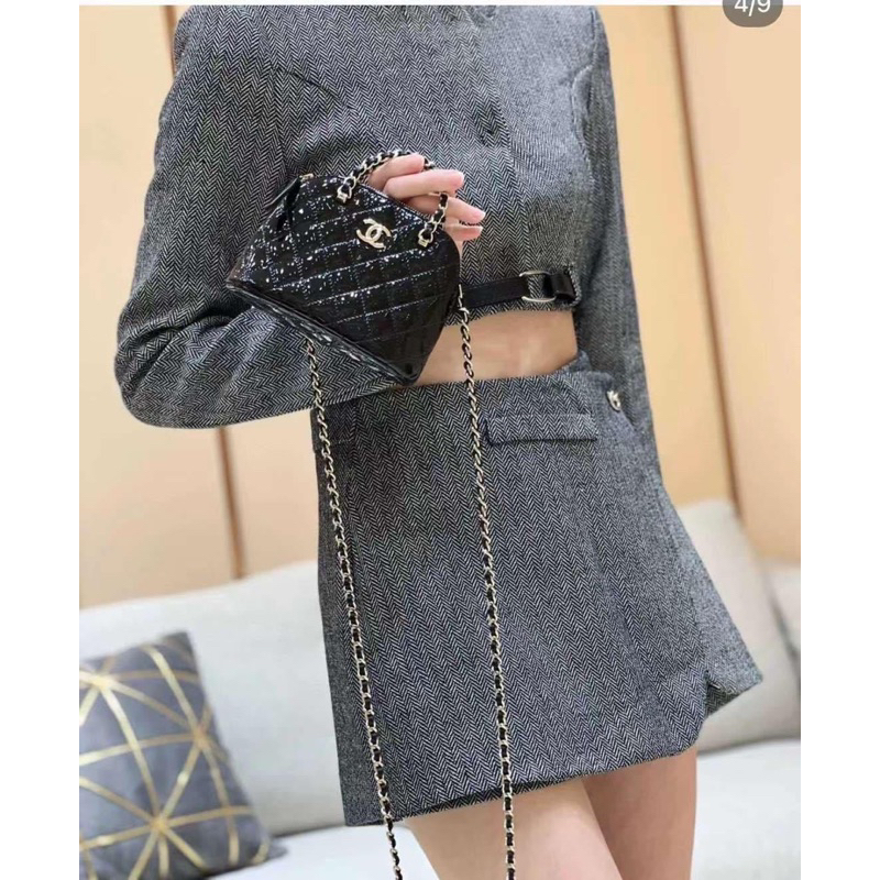 Túi đeo chéo cha—nel hến mini super QC fullbox sz 17