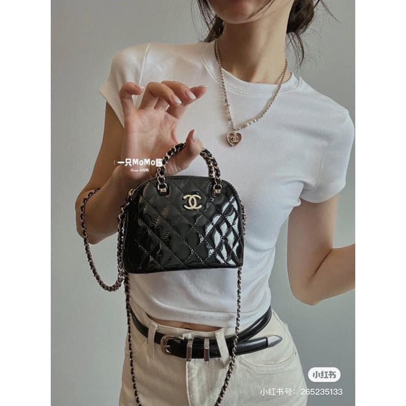 Túi đeo chéo cha—nel hến mini super QC fullbox sz 17