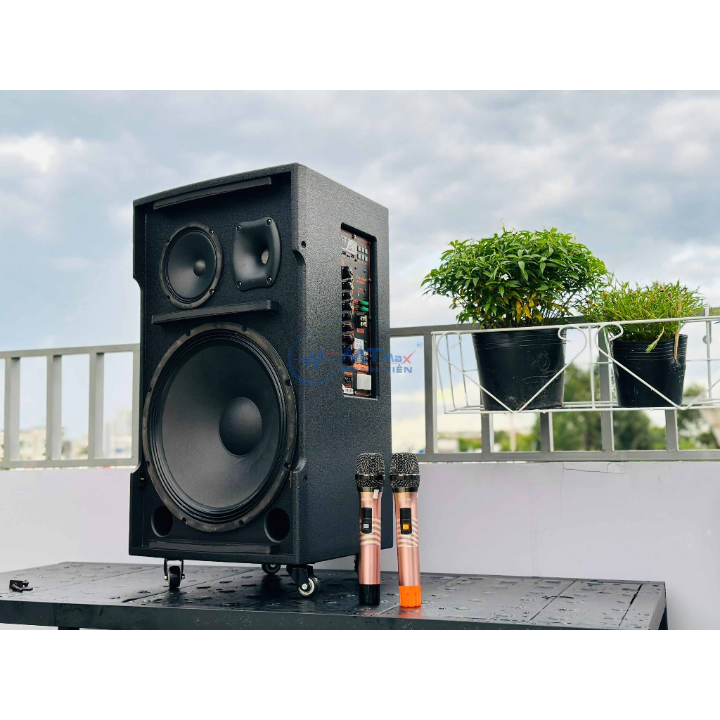 Loa Kéo Karaoke Có Micro Hay Bậc Nhất Soontran SG315 Bass 35cm Công Suất Lớn 600W Tùy Chỉnh Bass, Treble, Echo, Delay