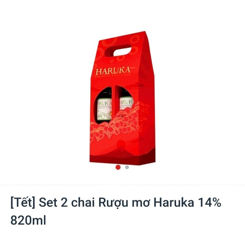 NƯỚC MƠ HARUKA 14% CHAI 820ML