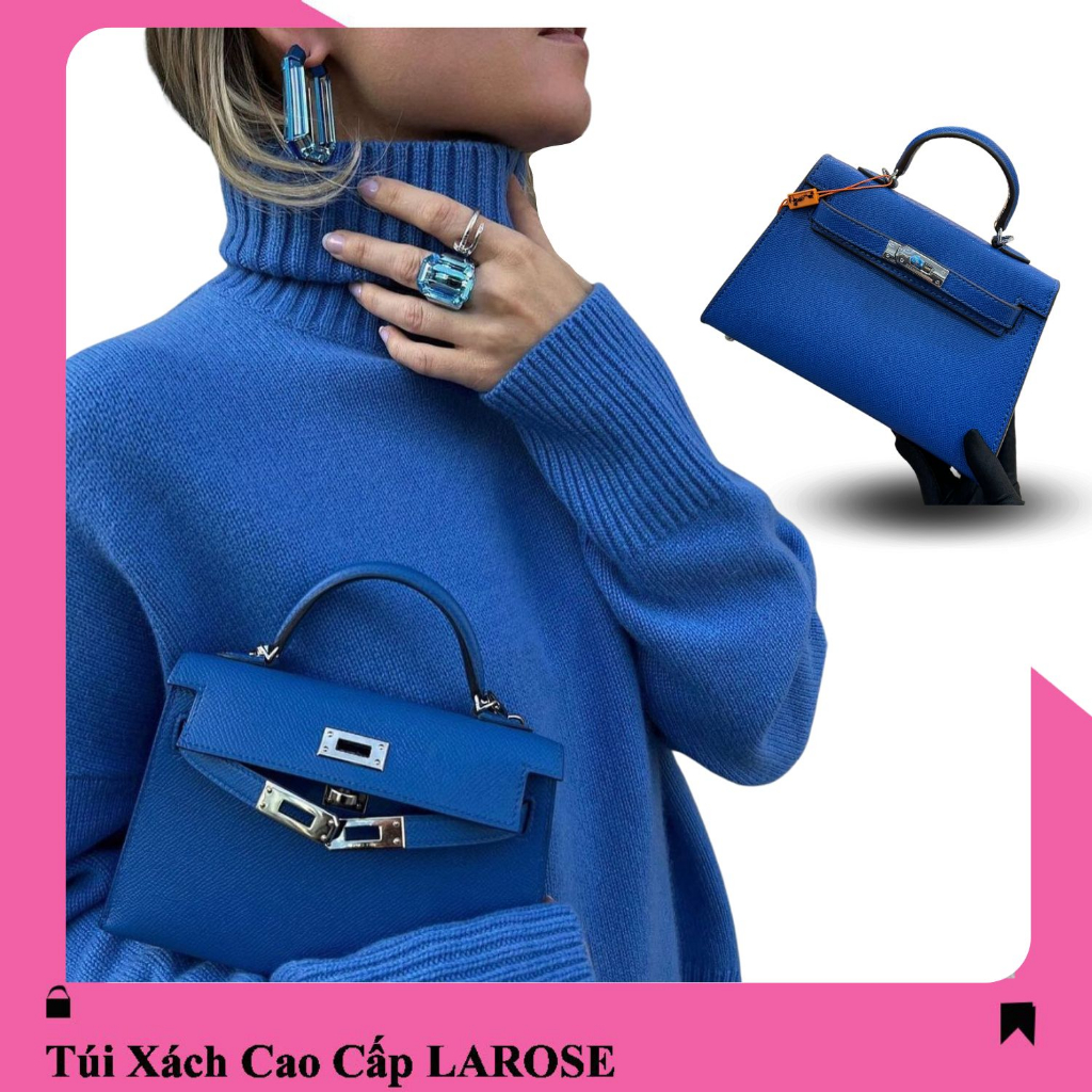 Túi Xách Nữ Cao Cấp Đeo Chéo Thời Trang H〽️ Tag Bạc size 22cm L01030 LAROSE