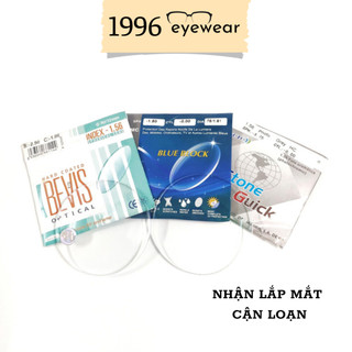 Tròng kính cận loạn 1996EYEWEAR mắt kính chống ánh sáng xanh, đổi màu đi nắng chống tia uv