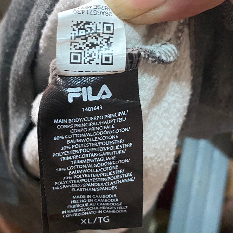 Áo Hoodie 2hand Siêu Phẩm Chính Hãng FILA Size XL Độ Mới Cao