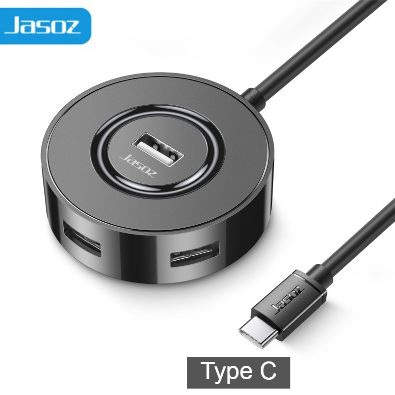 Hub USB và Hub Type C 2.0 3.0 Jasoz 4 cổng USB giúp chia cổng USB sử dụng được nhiều thiết bị trên laptop, PC