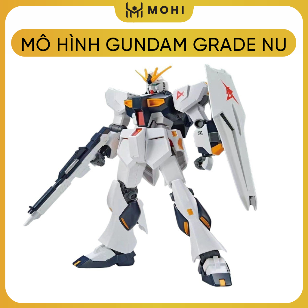 - Mô hình Gundam Grade Nu Mã 622 - cao 18cm - nặng 150gram - Figure Gundam - Có hộp màu