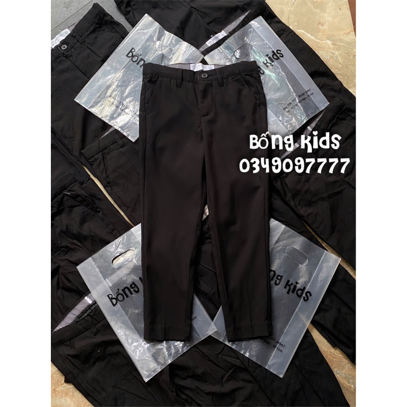 Quần Vải Kaki Bé Trai Đen GÊ