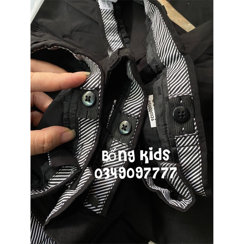 Quần Vải Kaki Bé Trai Đen GÊ