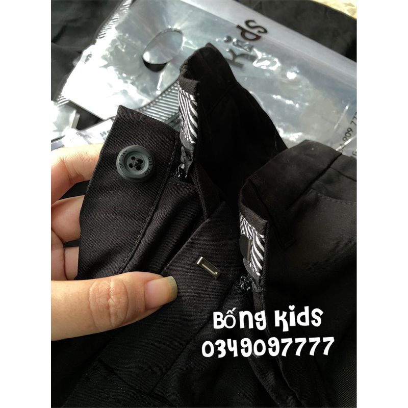 Quần Vải Kaki Bé Trai Đen GÊ