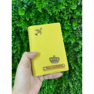 Passport Cover - Vỏ Bọc Hộ Chiếu Da [inbox chọn tên và charm]