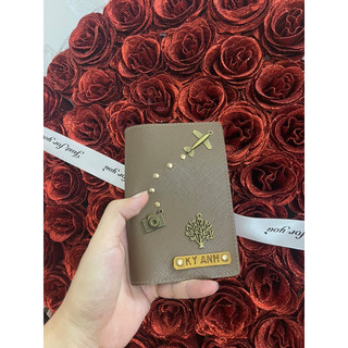 Passport Cover - Vỏ Bọc Hộ Chiếu Da [inbox chọn tên và charm]