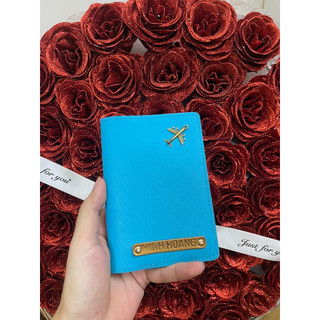 Passport Cover - Vỏ Bọc Hộ Chiếu Da [inbox chọn tên và charm]