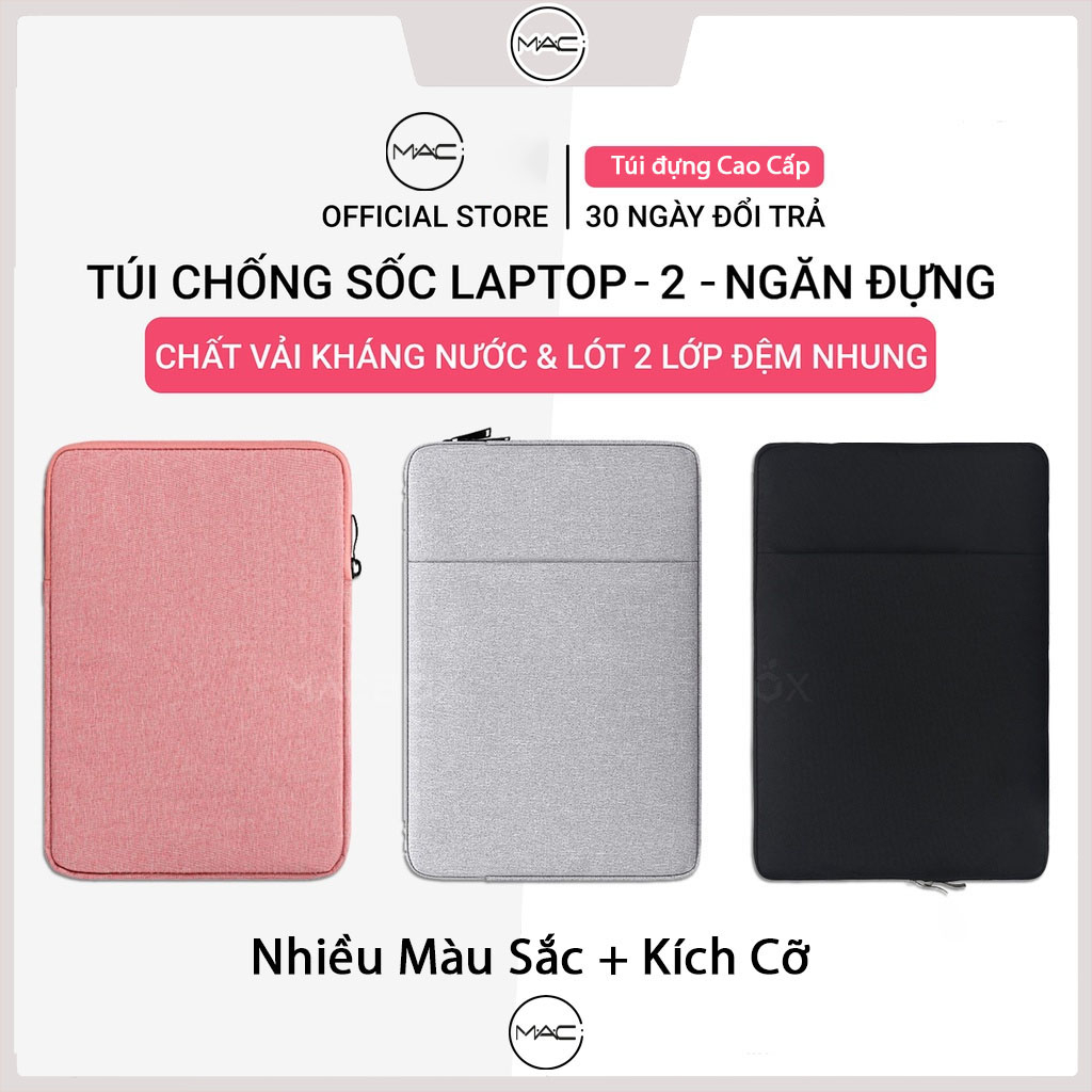 Túi Chống Sốc Laptop Macbook 2 Ngăn đựng 13.3 Inch, 14 Inch, 15 Inch, 15.6 Inch, 16 Inch - Túi đựng laptop TLT1