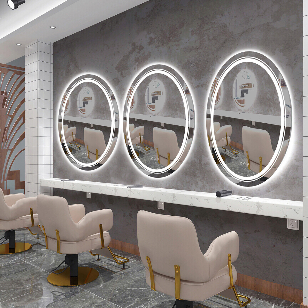 Gương LED Elip Cảm Ứng Cao Cấp Treo Tường, Gương LED DIAMOND MIRROR, EL-PM2V