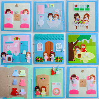 Sách vải Handmade cho bé gái - Quiet book for girl - Tulip Store handmade