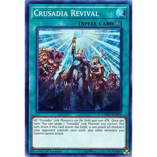 Lá bài thẻ bài Yugioh Crusadia Revival – Super Rare - Tặng bọc bài nhựa bảo quản