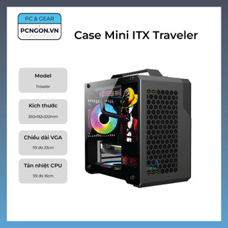 Vỏ case máy tính Mini ITX Traveler – Đen One Piece