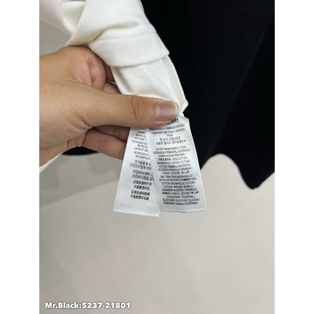 Áo thun nam BBR premium cotton kết hợp họa tiết Hàng Siêu Cấp
