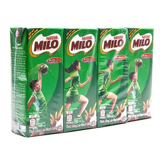 Lốc 4 hộp sữa Milo lúa mạch 180ml