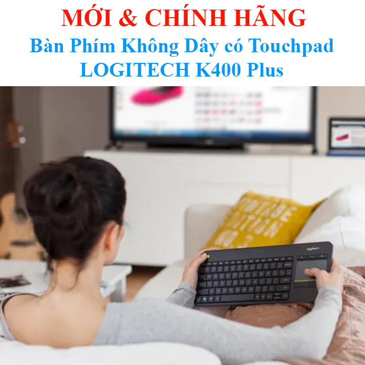 Bàn Phím Không Dây có Touchpad LOGITECH K400 Plus