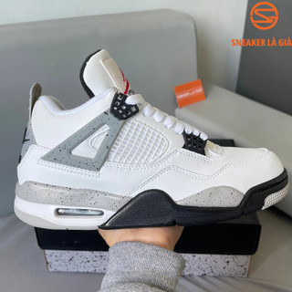Giày air jordan 4 retro white cement - bản đẹp fullbox