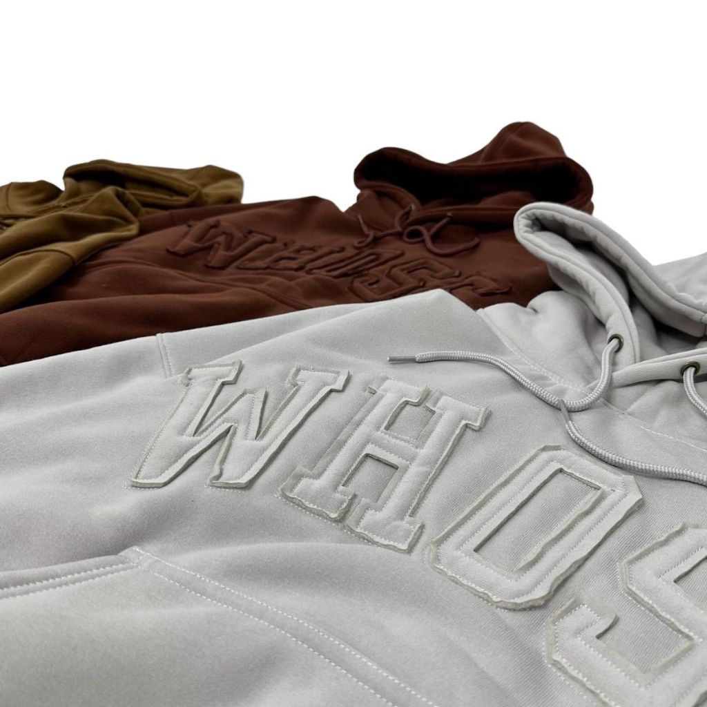 HOODIE BOXY - Áo hoodie thêu đắp vải Whose