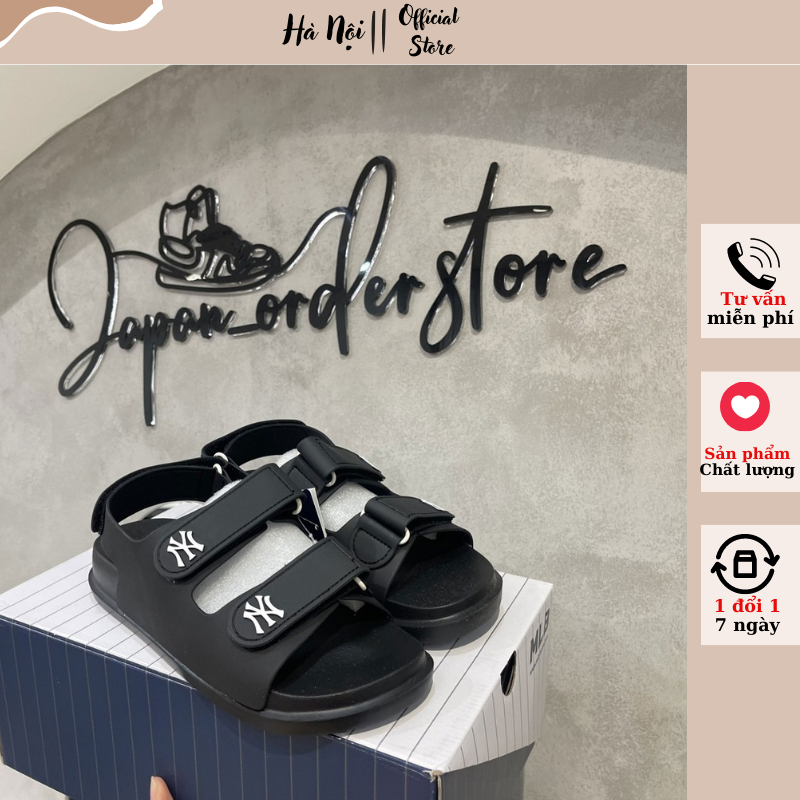 Dép MLB Sandal Nữ, Dép Xăng Đan Nữ Đế Bằng Đi Học Đi Chơi Siêu