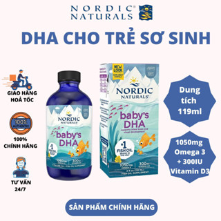   Date 2028  Chính Hãng  Siro bổ sung DHA 1050 mg Omega 3 kèm Vitamin D3 của Nordic Naturals Baby DHA cho trẻ sơ sinh 