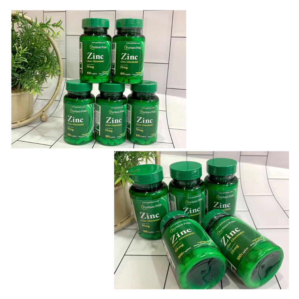 Viên uống bổ sung kẽm Zinc Chelate 50 mg Puritan’s Pride (Hộp 100 viên) của Mỹ