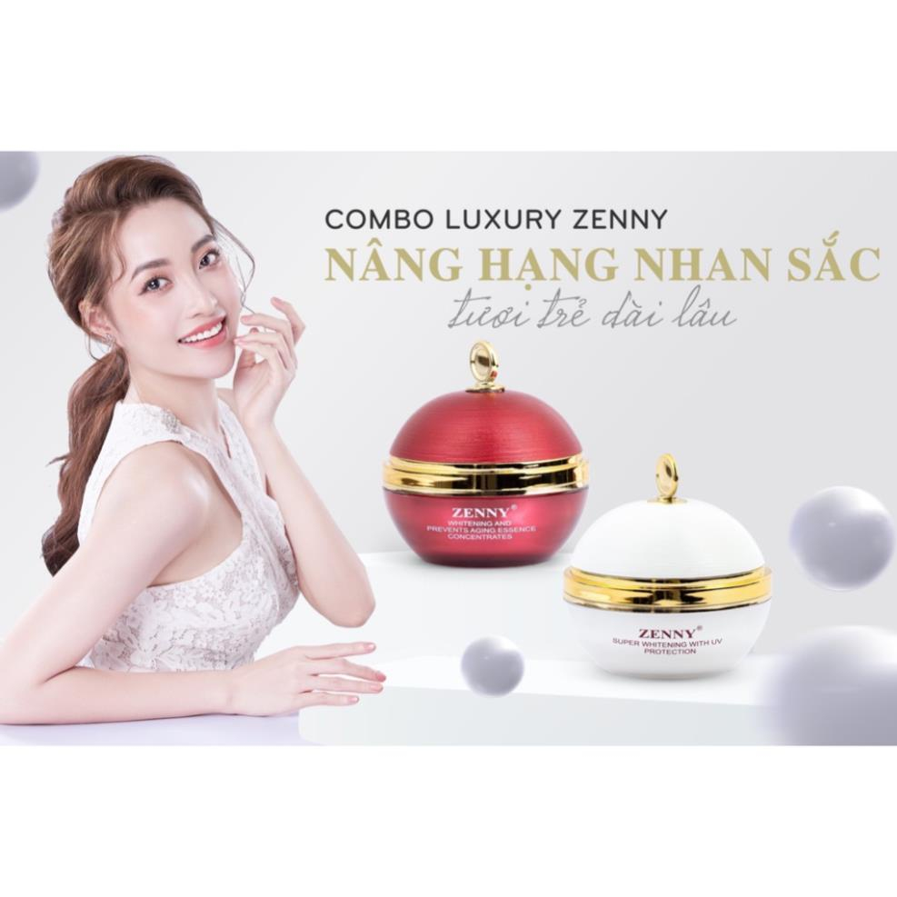 Combo Kem ngăn ngừa sạm nám, tàn nhang, mun, ZENNY LUXURY chống lão hoá, Giúp da trắng sáng, mịn màng