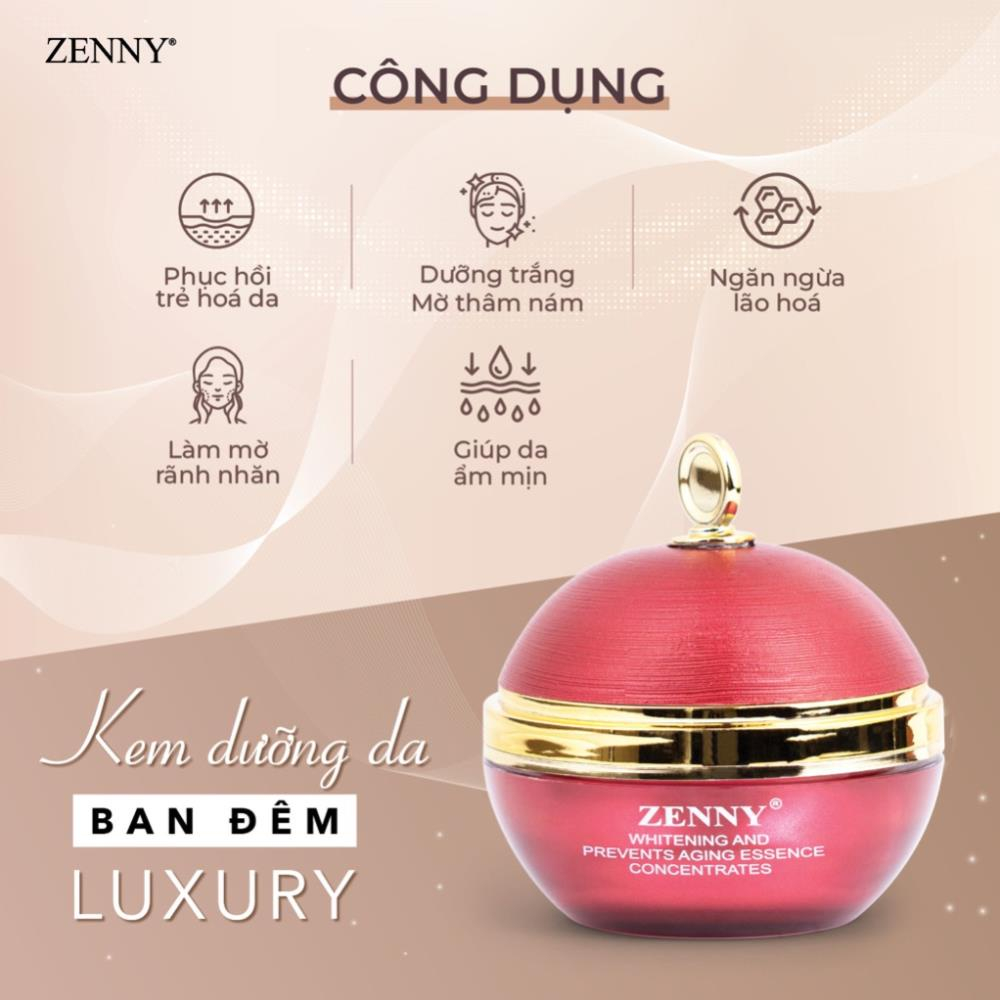 Combo Kem ngăn ngừa sạm nám, tàn nhang, mun, ZENNY LUXURY chống lão hoá, Giúp da trắng sáng, mịn màng